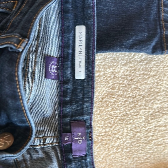 NYDJ Women's Dark Blue Straight Leg Jeans - Picture 2 of 4